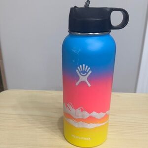 Hydro Flask Gradient Blue Pink Yellow Bottle